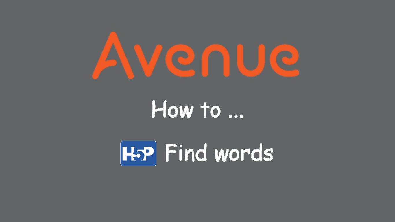 h5p find the word