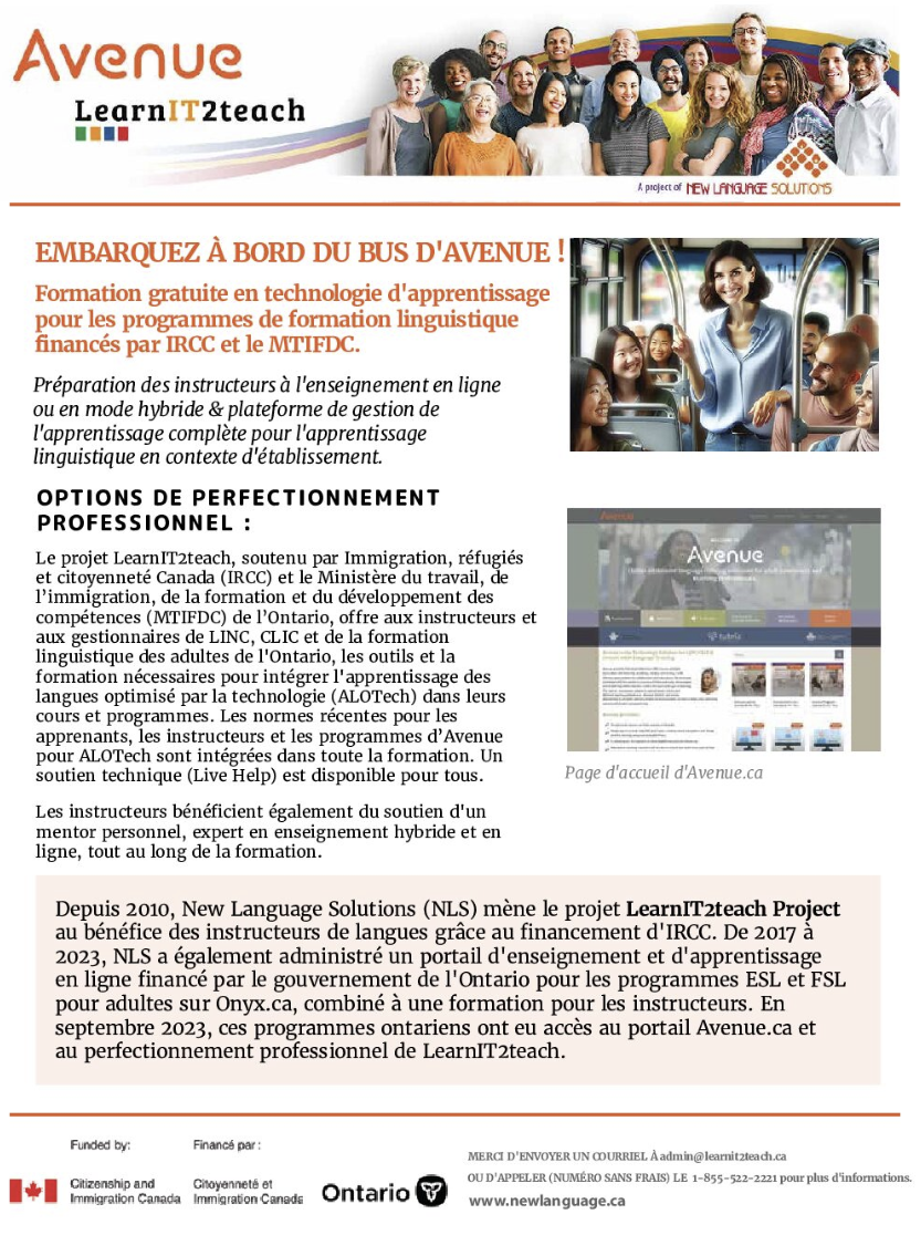 LearnIT2teach Project Brochure – Avenue